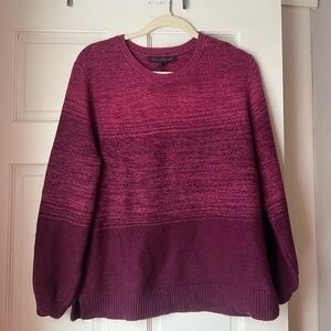 Gloria Vanderbilt Women's Sweater - Deep Berry Ombre